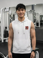 Dragon Printed Sleeveless Pullover Hoodie LEON