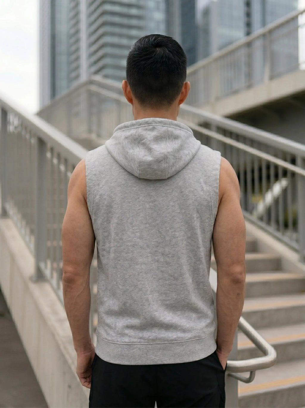 Hope Printed Sleeveless Pullover Hoodie LEON