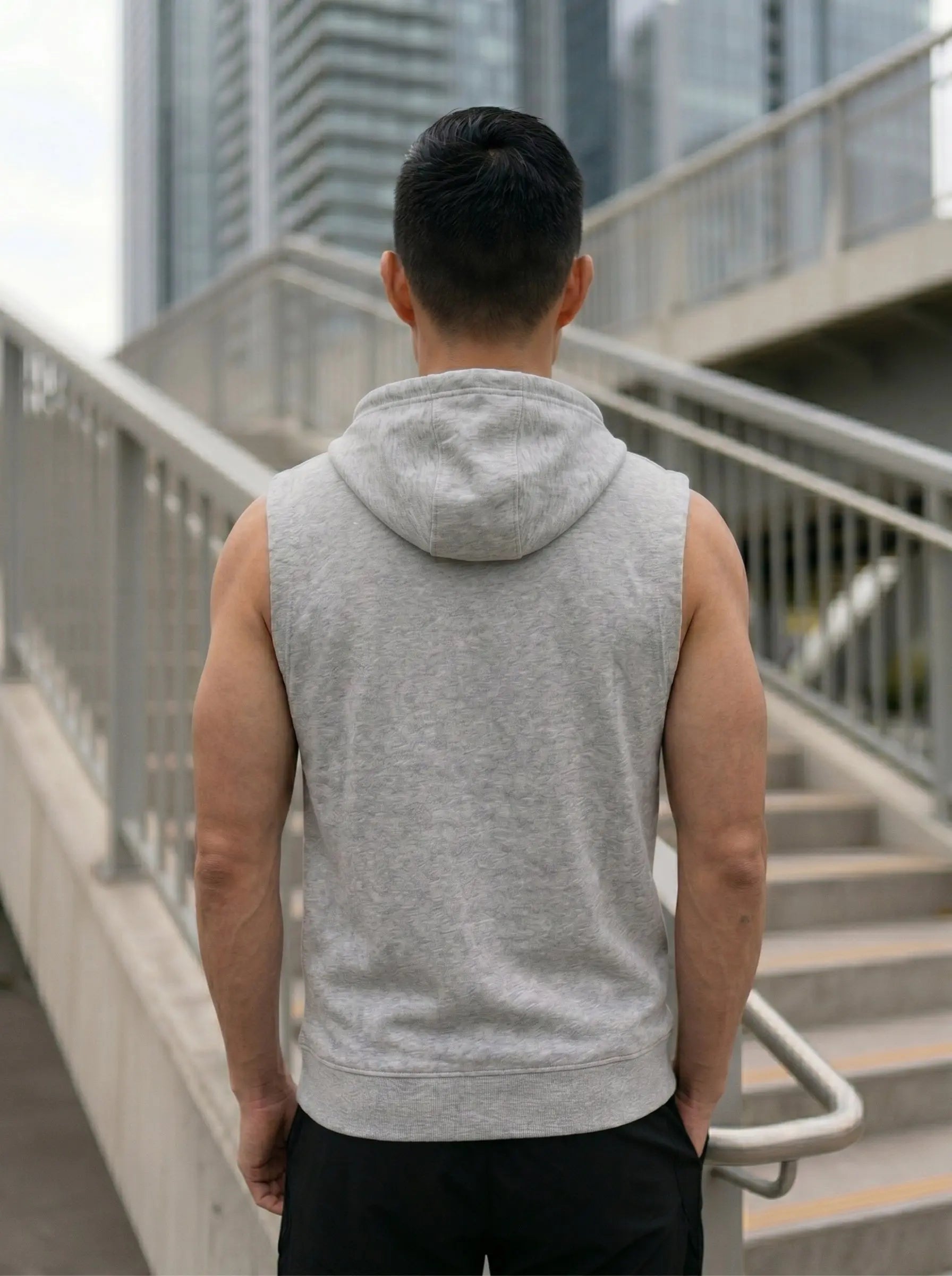Hope Printed Sleeveless Pullover Hoodie LEON