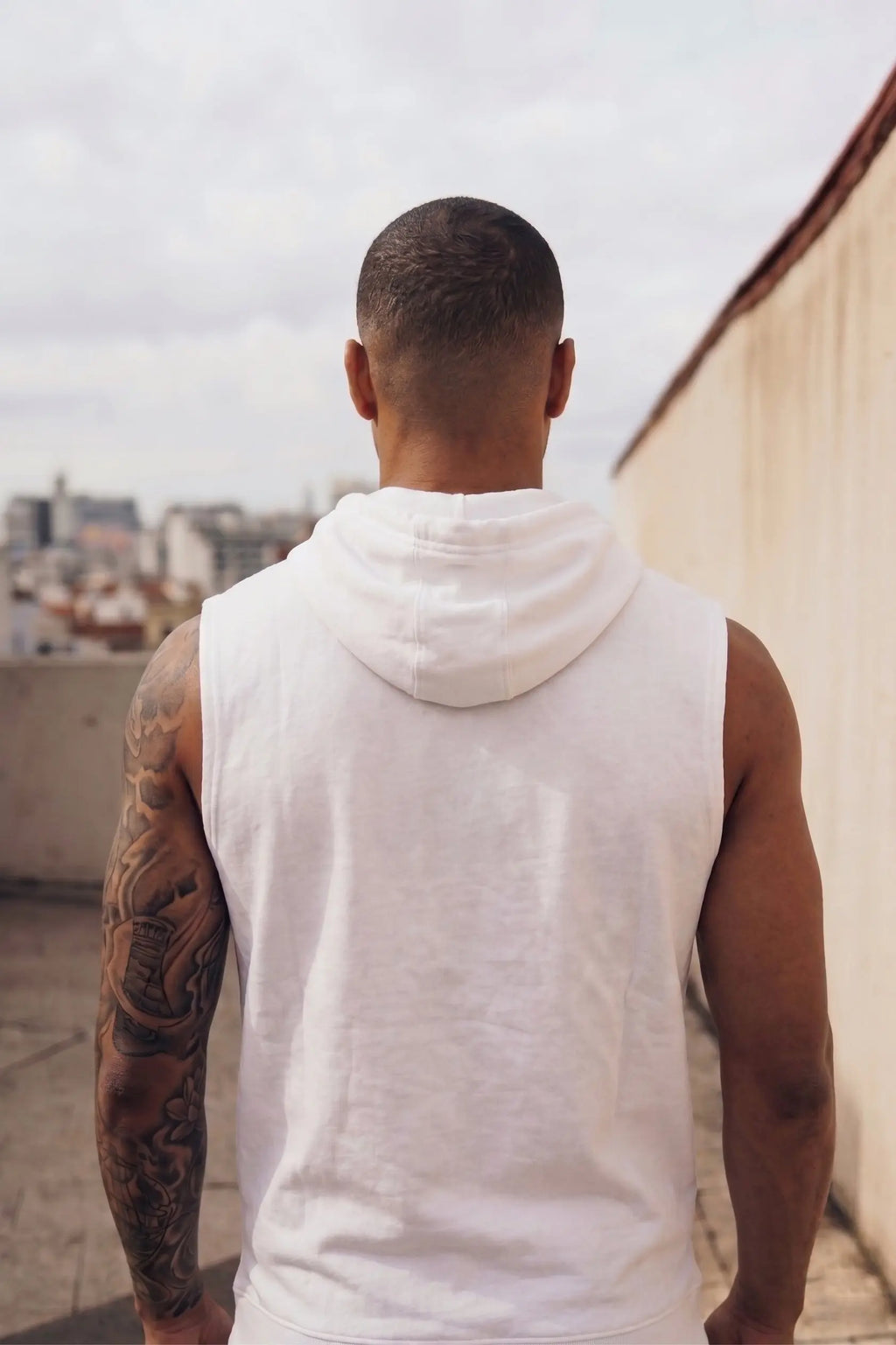 Hope Printed Sleeveless Pullover Hoodie LEON