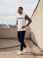 Hope Printed Sleeveless Pullover Hoodie LEON
