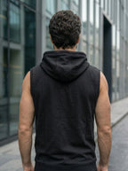 Leon Printed Sleeveless Pullover Hoodie LEON