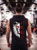 Lion Power Printed Sleeveless Pullover Hoodie LEON