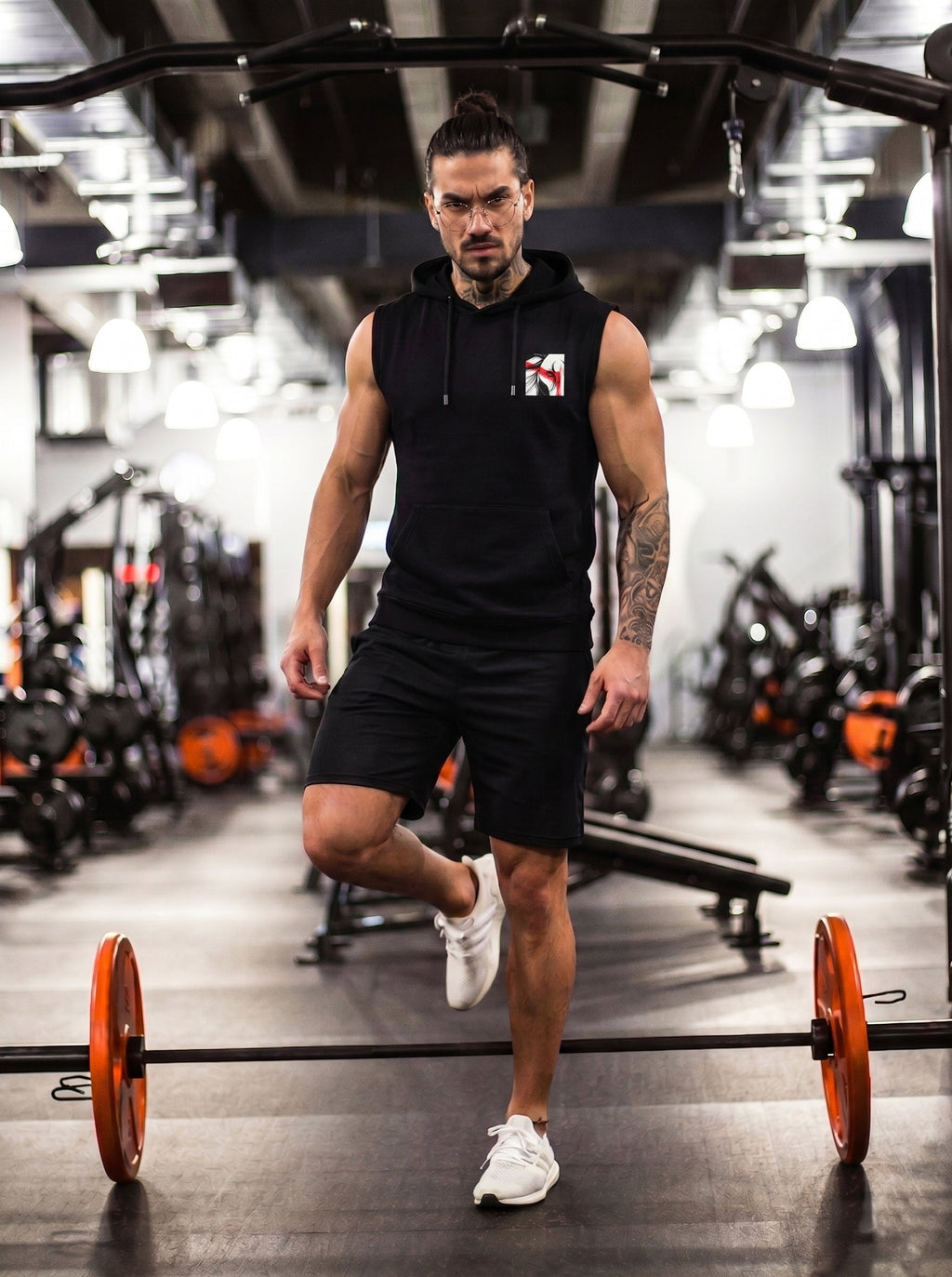 Lion Power Printed Sleeveless Pullover Hoodie LEON