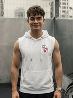 Lion Power Printed Sleeveless Pullover Hoodie LEON
