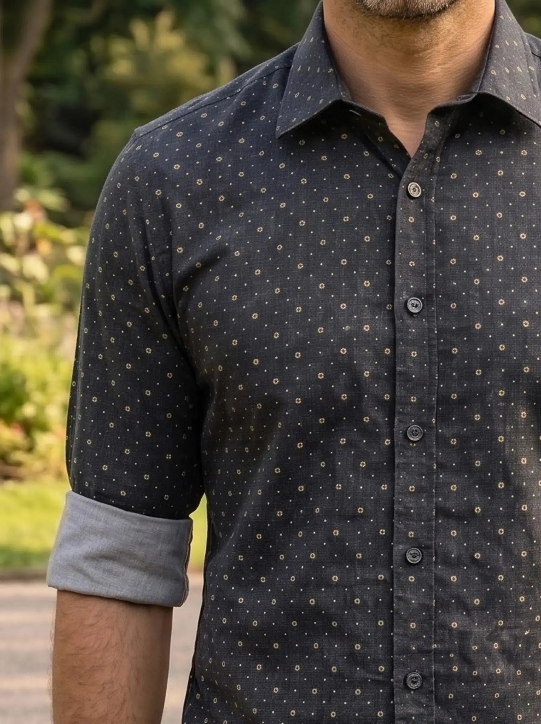Star Printed Full Sleeve Shirt LEON