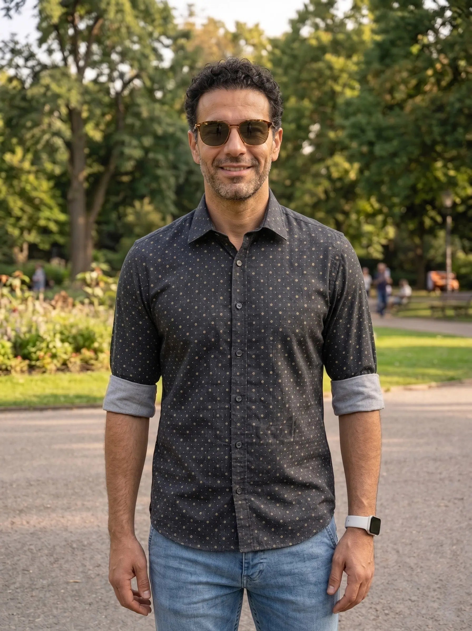 Star Printed Full Sleeve Shirt LEON