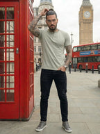 Henley Neck  Half Sleeve T-Shirt LEON