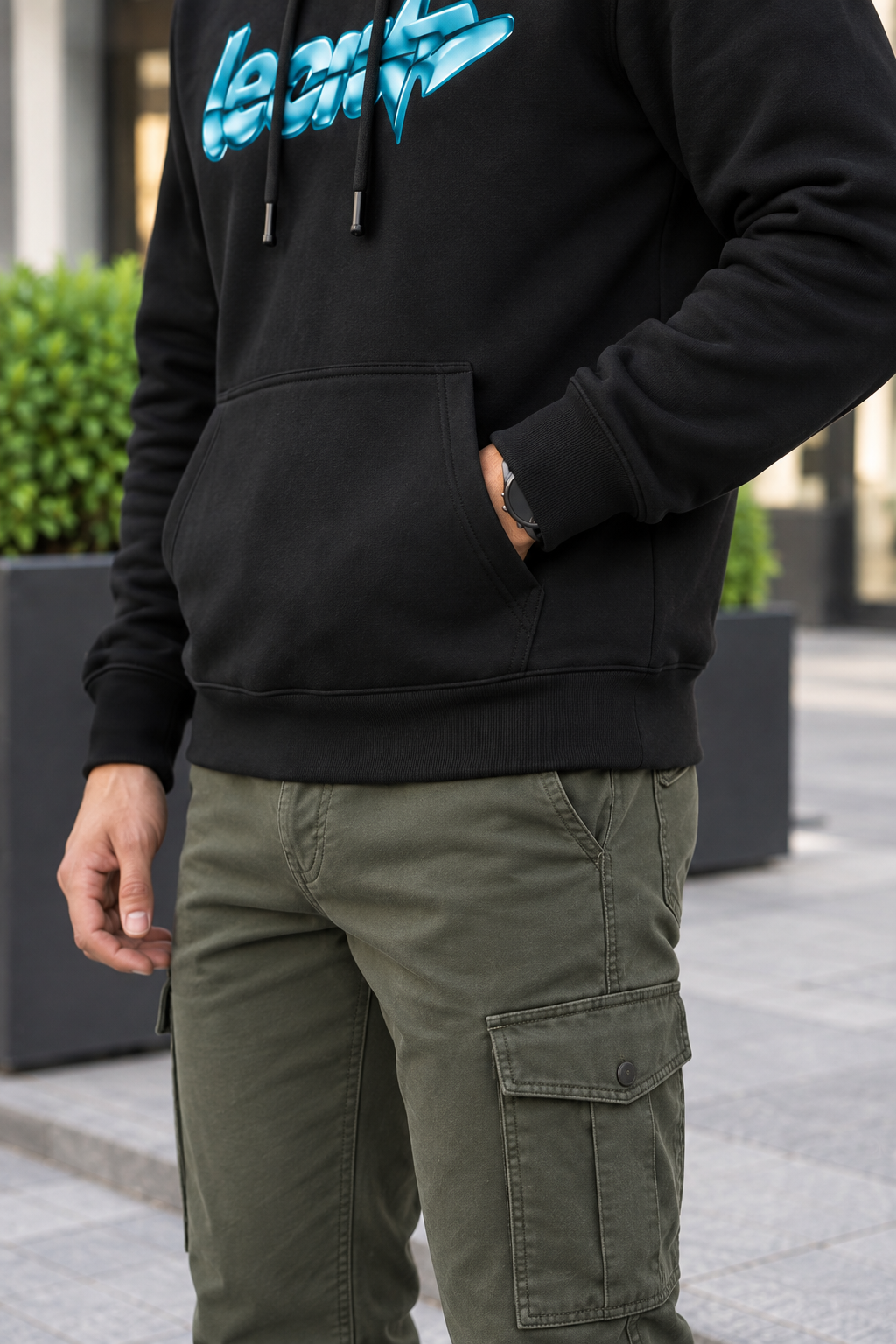 Leon Star Printed Full Sleeve Pullover Hoodie LEON