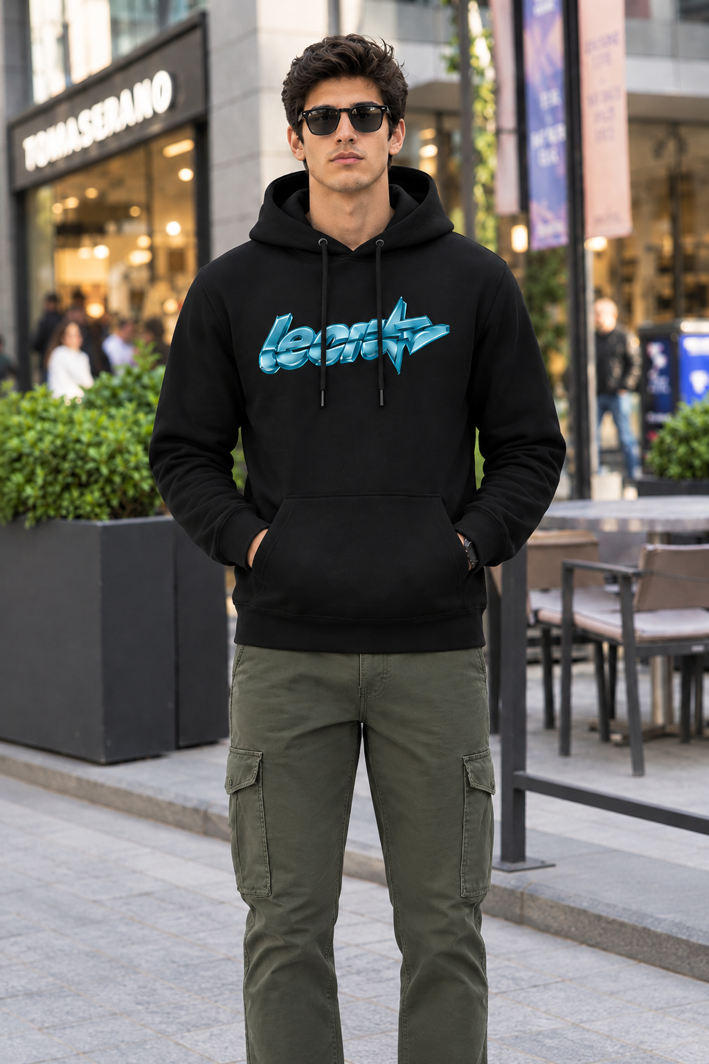 Leon Star Printed Full Sleeve Pullover Hoodie LEON