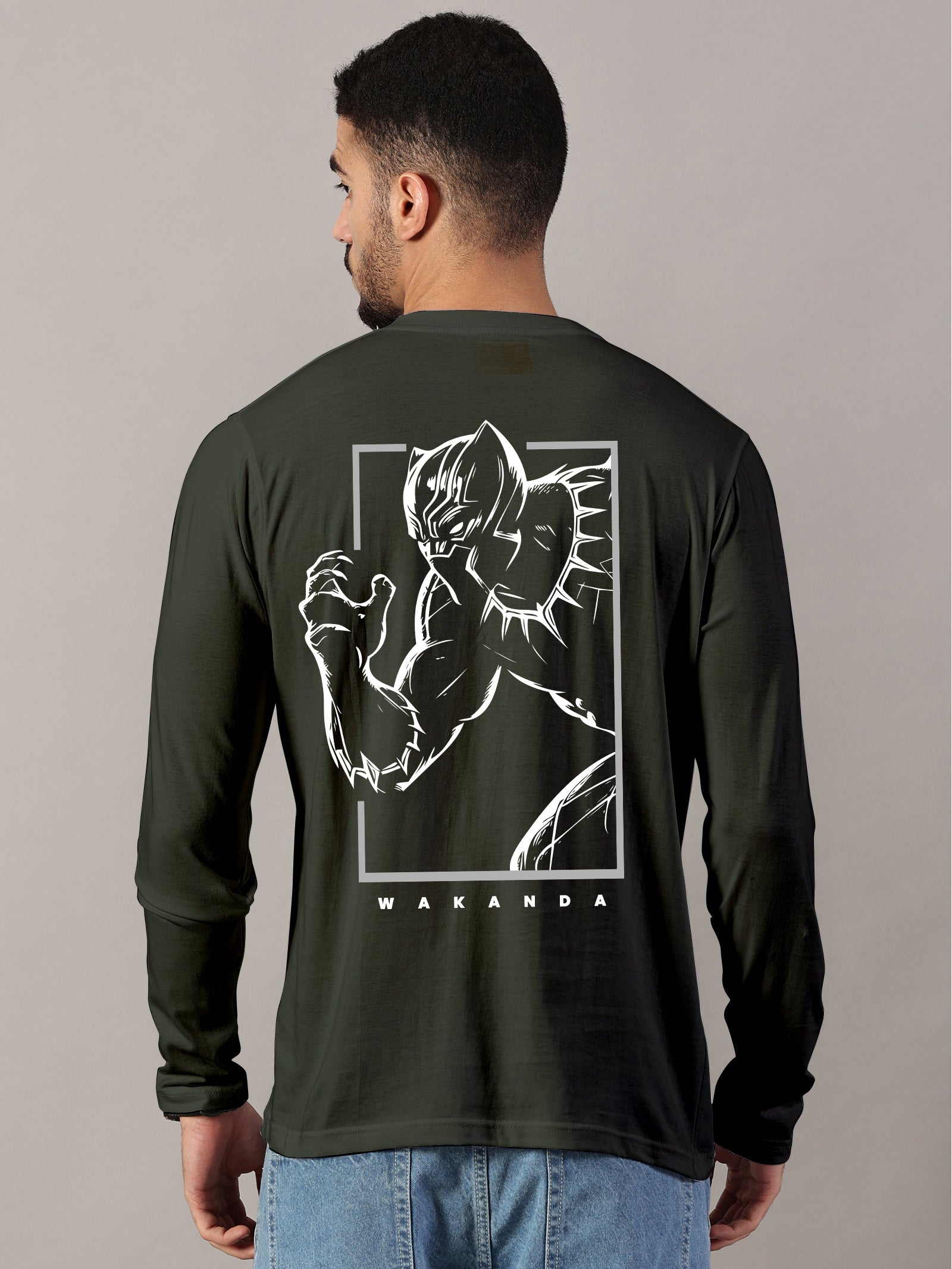 Wakanda Printed Full Sleeve T-Shirt