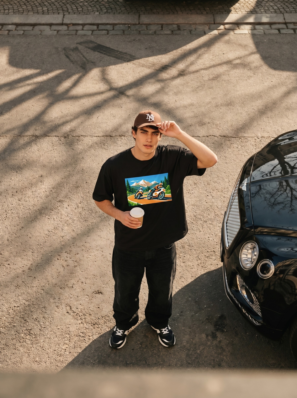 LEON Mountain Rider Print T-Shirt