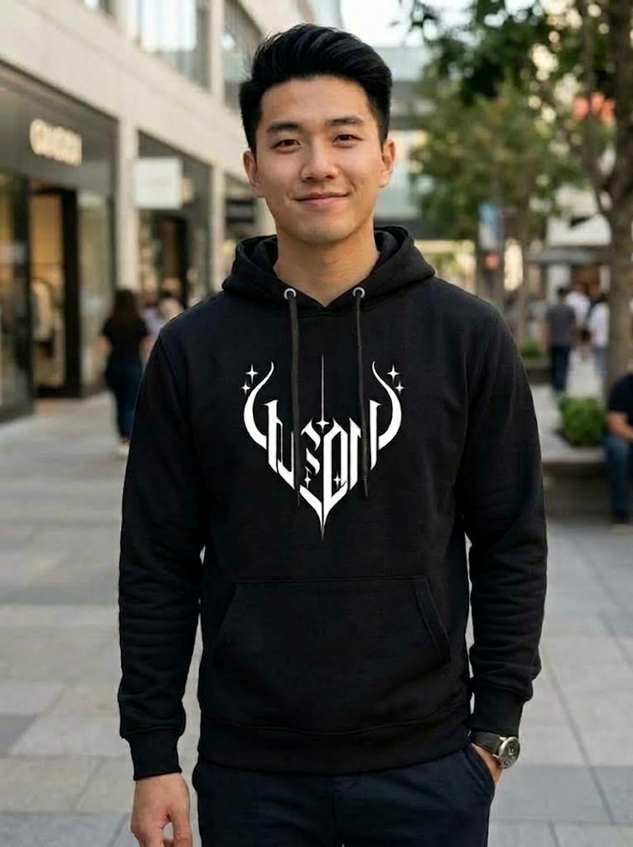 Leon Gotheic Printed Full Sleeve Pullover Hoodie
