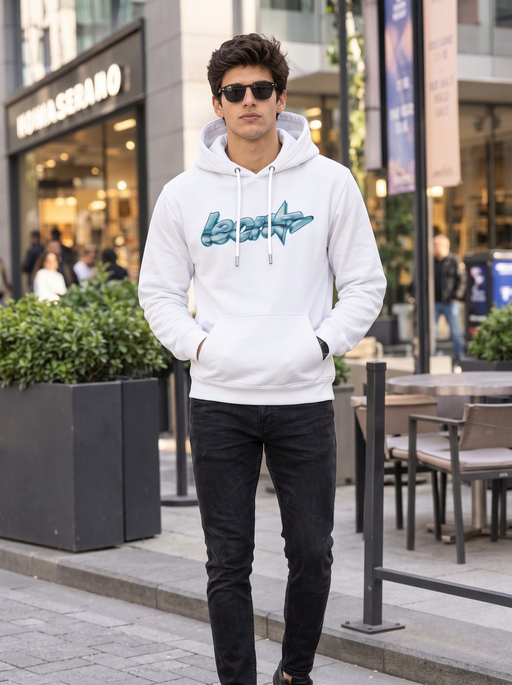 Leon Star Printed Full Sleeve Pullover Hoodie LEON