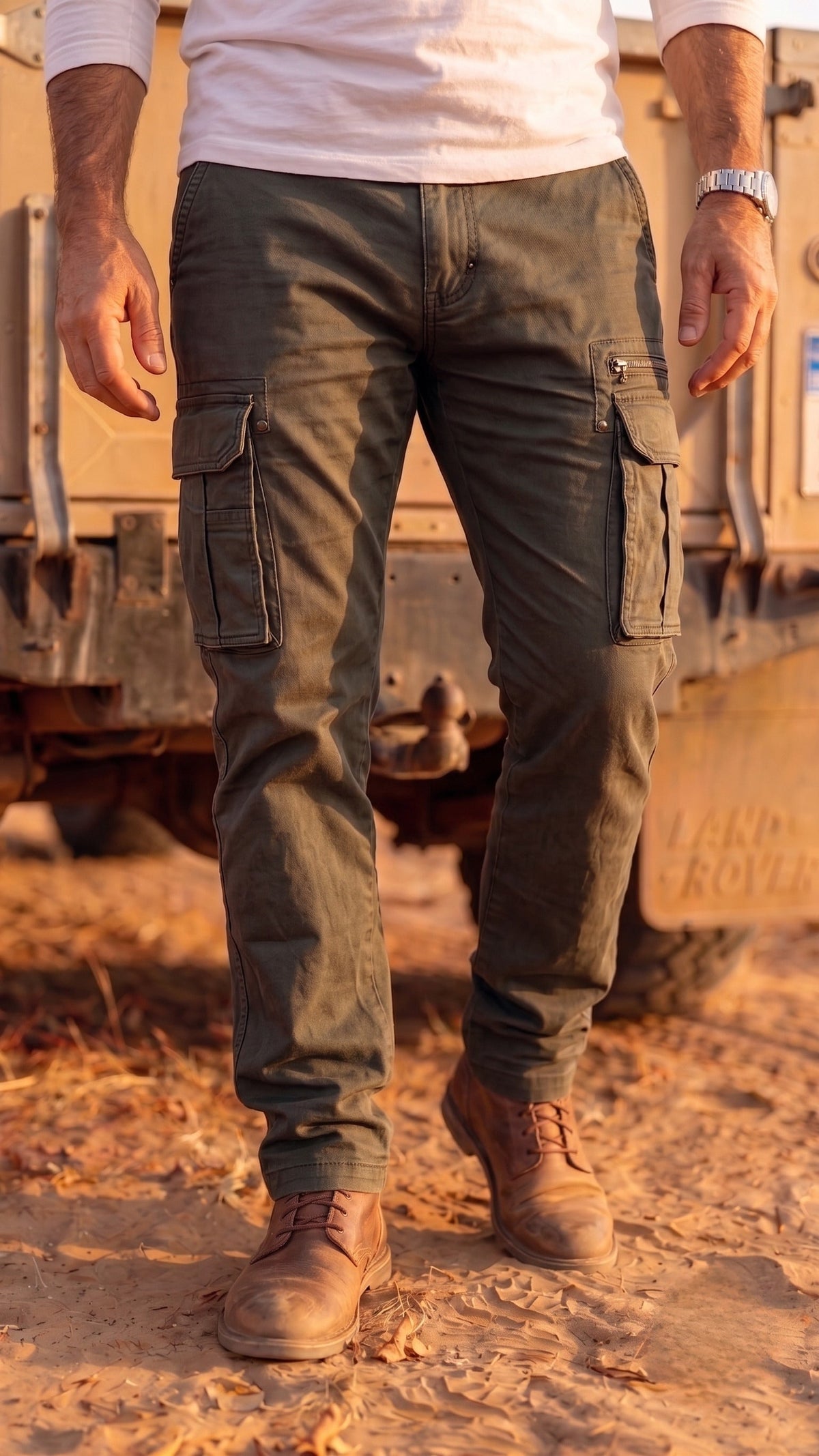LEON Men's Stretch Twill Cargo Pants Leon Clothing