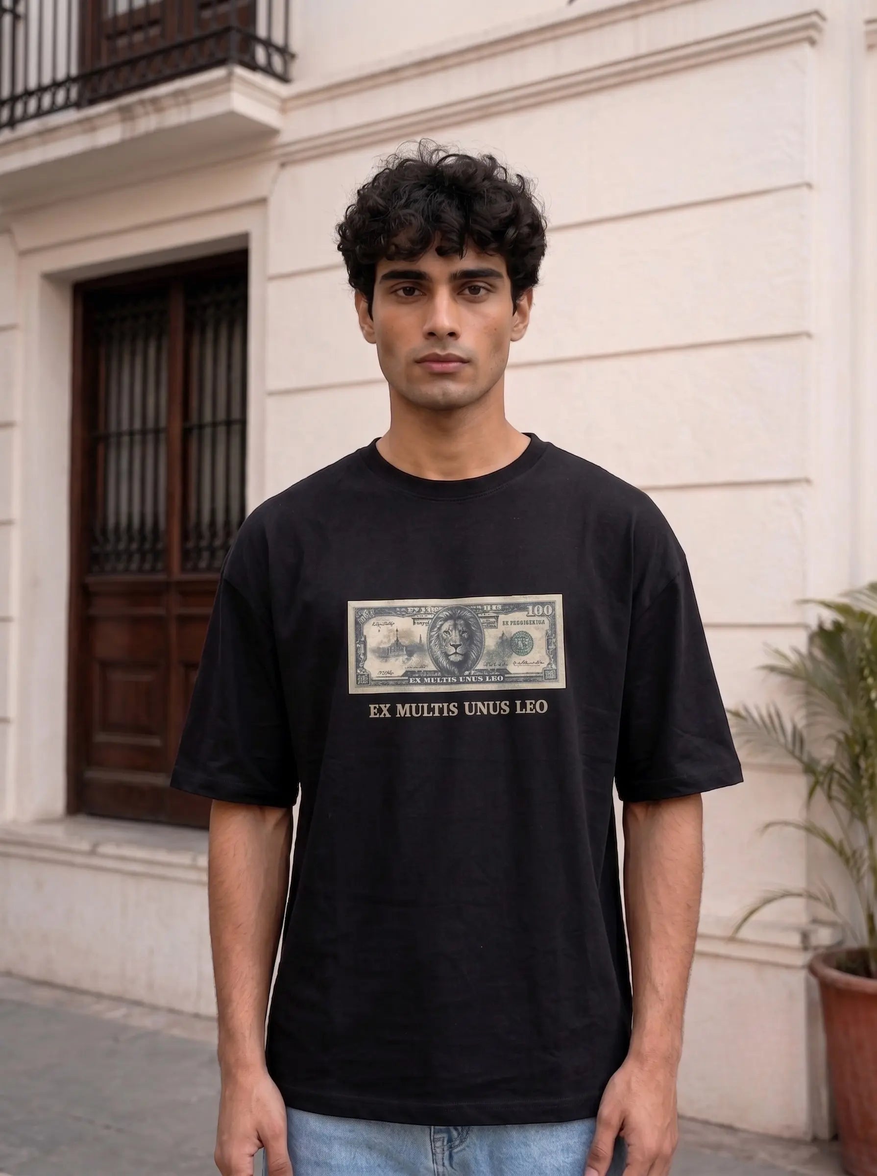 LEON Men's Currency Print T-Shirt LEON