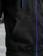 Leon Men’s Full Sleeve Hoodie | 340 GSM Poly Cotton Contrast Zip Hoodie LEON