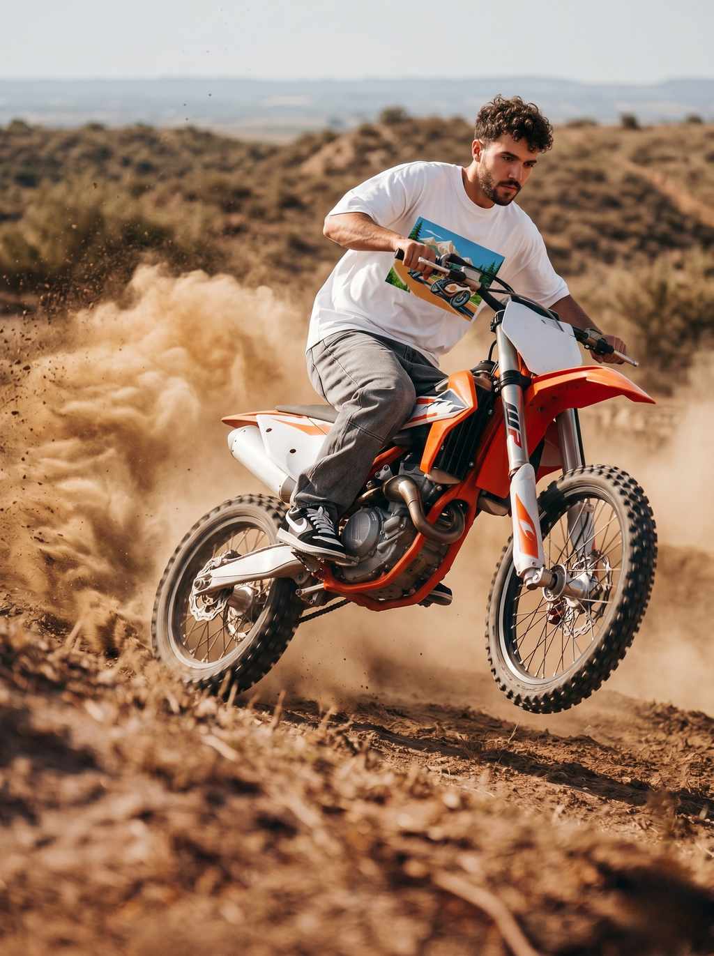 LEON Mountain Rider Print T-Shirt