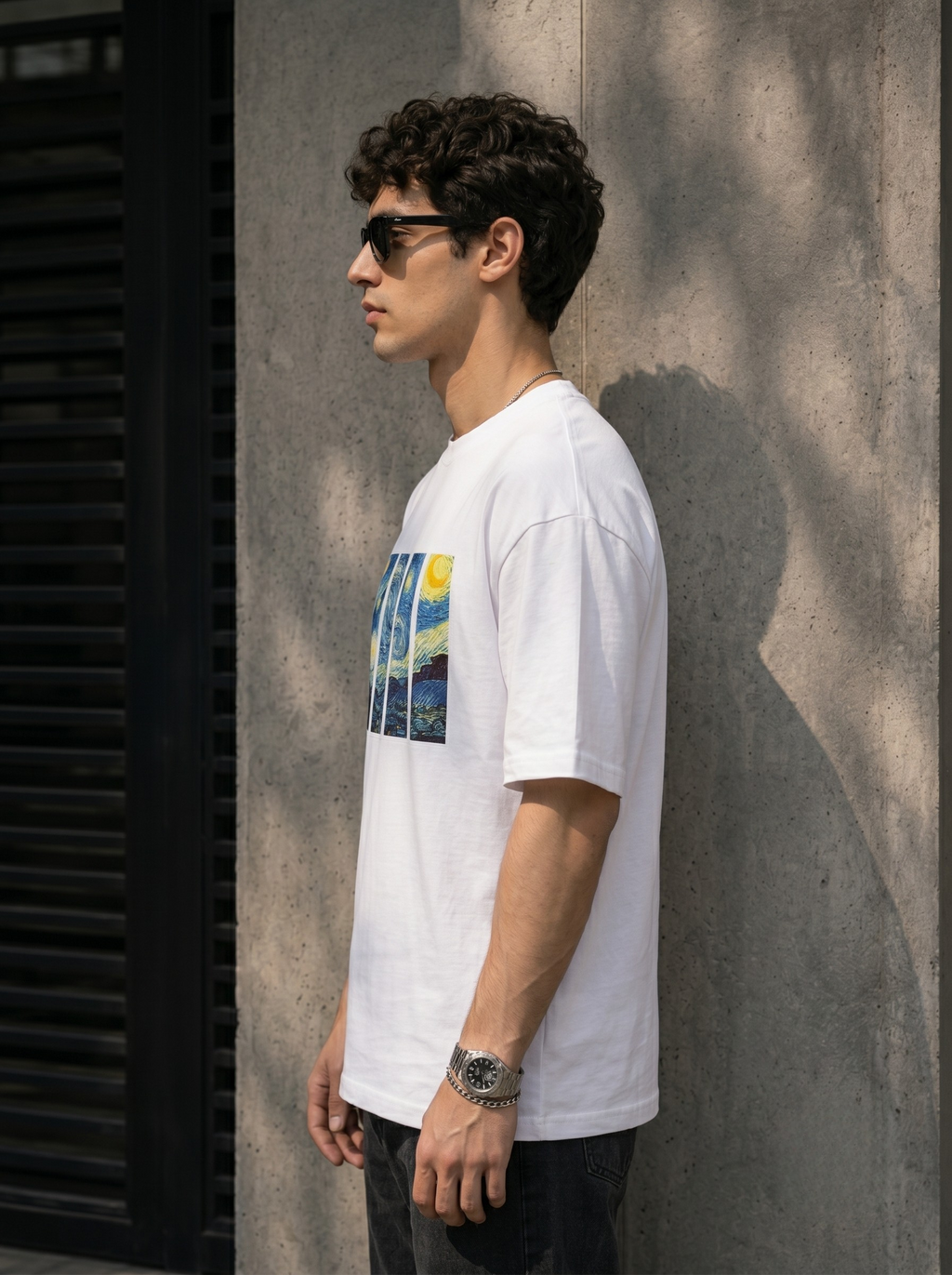 LEON Men’s Starry Night Printed T-Shirt