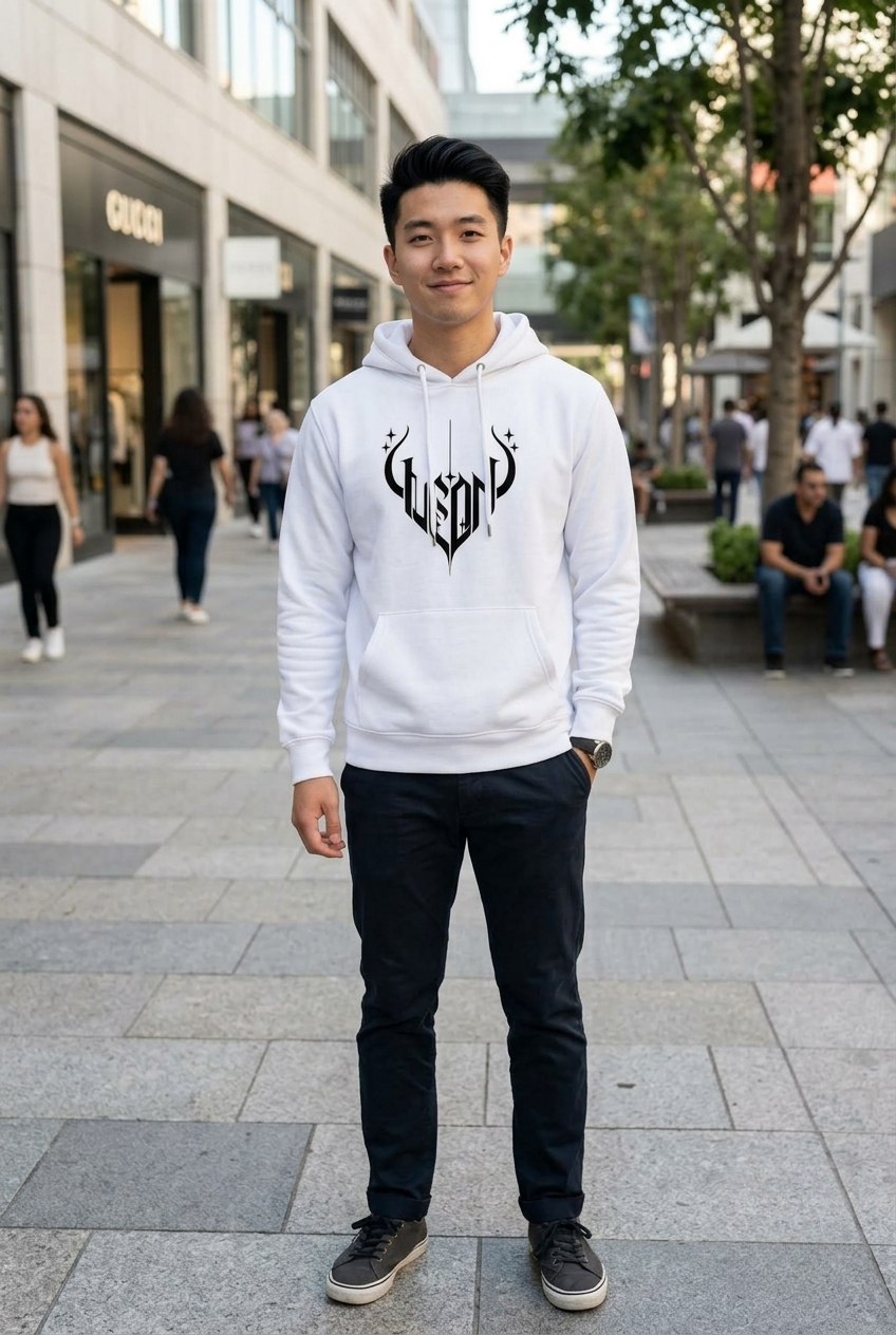 Leon Gotheic Printed Full Sleeve Pullover Hoodie