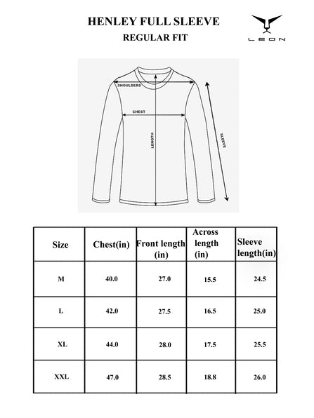 Henley Neck Full Sleeve T-Shirt
