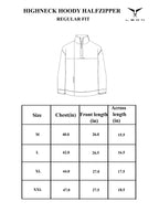 High Neck Half Zipper Sweatshirt