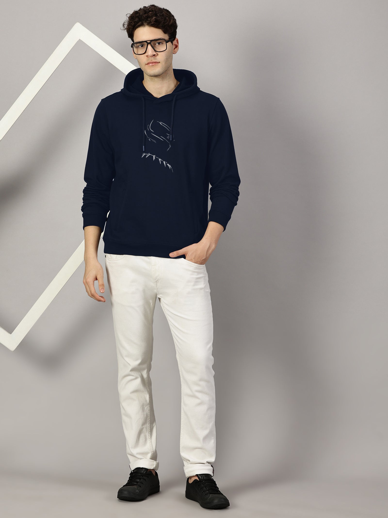 Wakanda Printed Cut Pocket Full Sleeve Pullover Hoodie