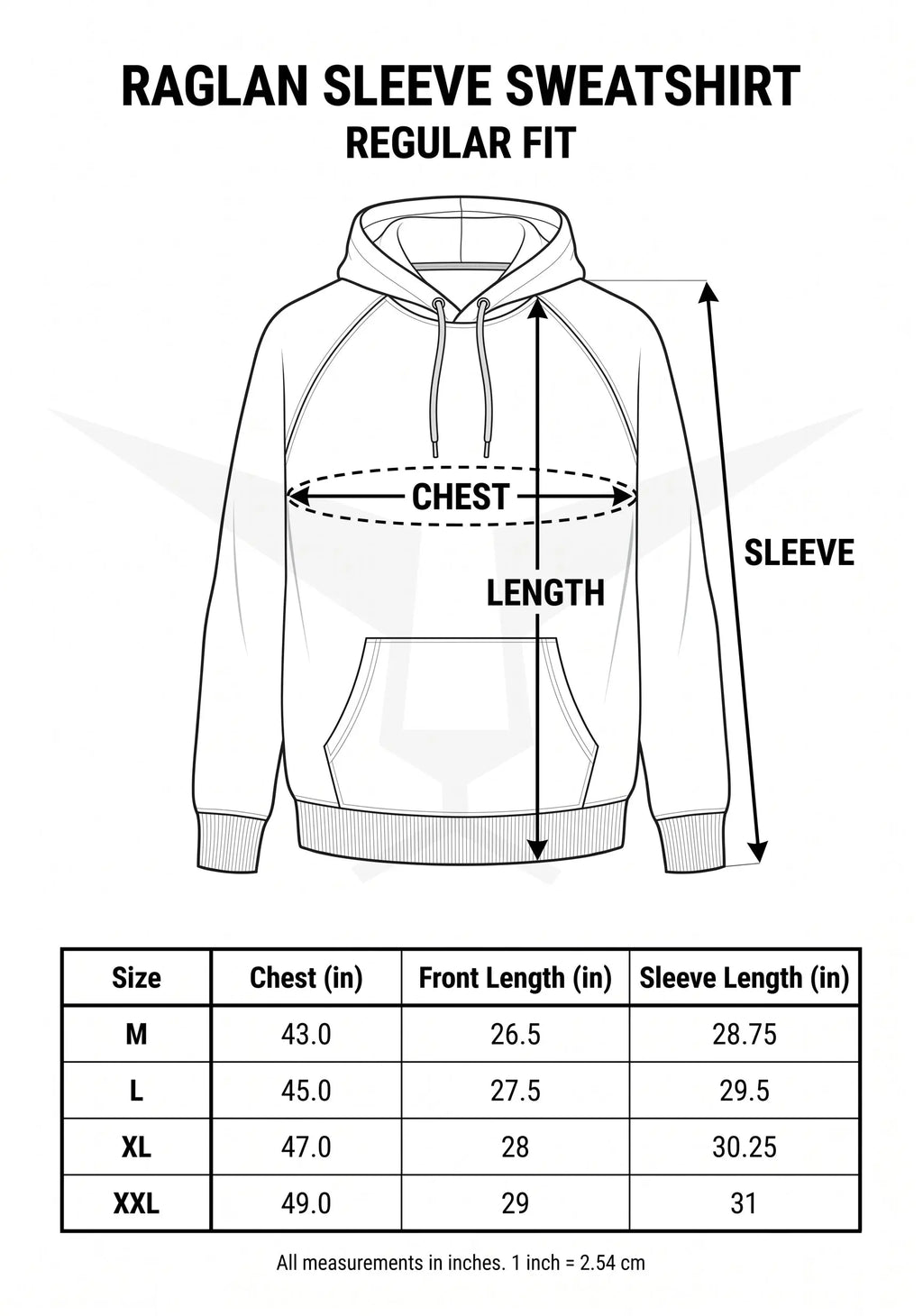 Raglan Sleeve Pullover Hoodie LEON